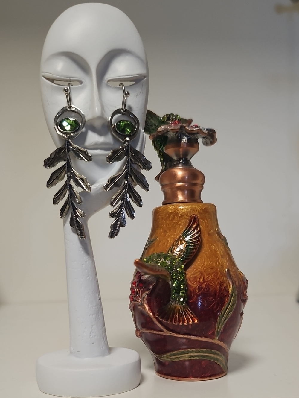 Organic Silver Fern Earrings